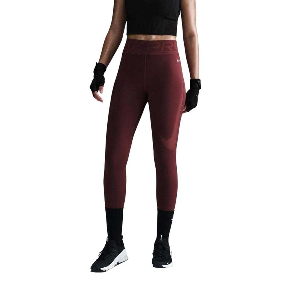 Nike Womens/Ladies Pro Sculpt Logo Leggings / Team Red